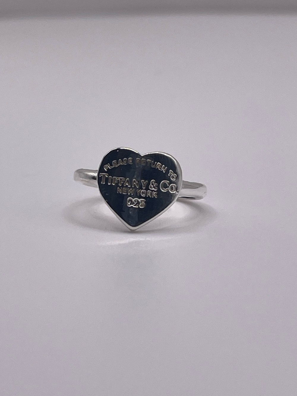 Tiffany & Co. Sterling Silver Heart Ring - Picture 3 of 8